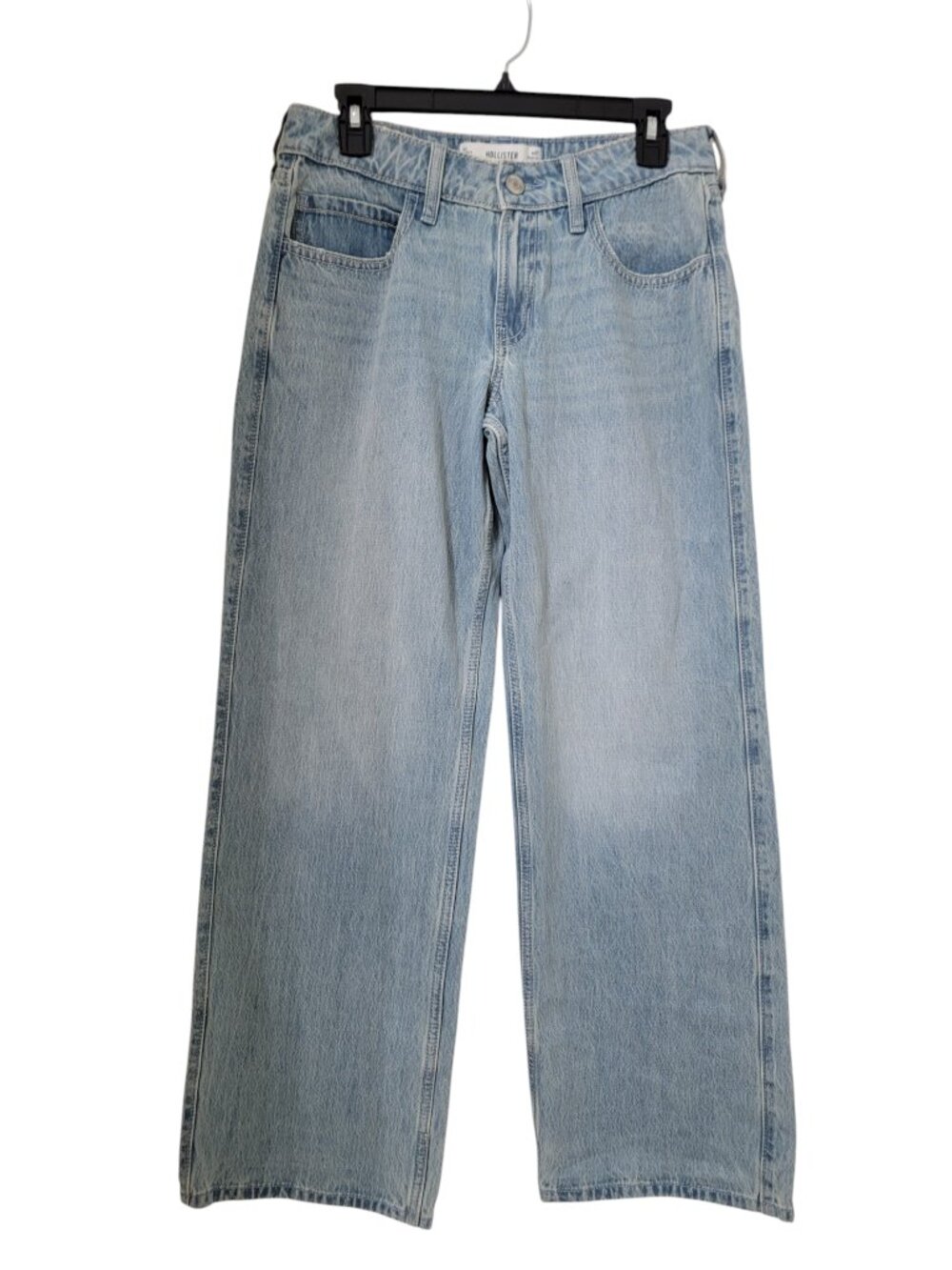Hollister Size 4 / 27 Light Wash Low Rise Baggy Jeans, NEW with Tag